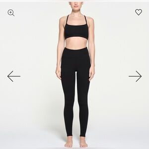NWT | SKIMS Outdoor High-Waisted Banded Legging | Women’s Small | Onyx Black